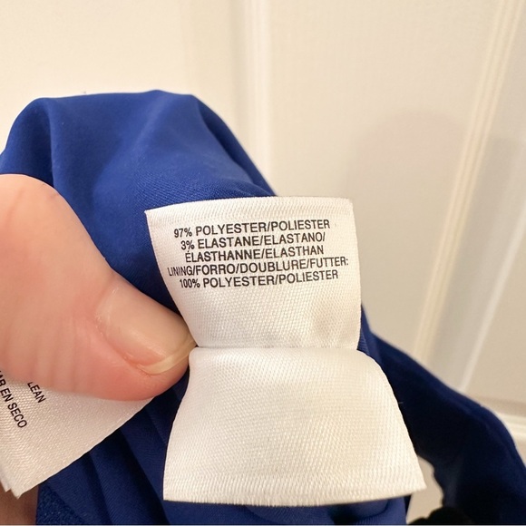 Kasper Sleeveless Shift Dress Business Cocktail Royal Blue sz 4 - Picture 6 of 6